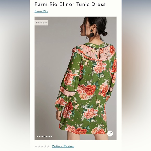 Farm Rio Elinor Tunic Dress. Women’s size Medium. - Picture 9 of 11